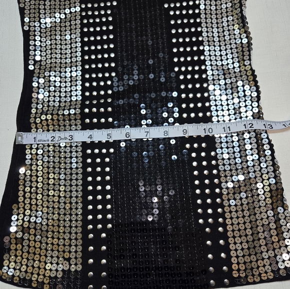 Glamorous Sequin Black and Silver Tank Top - Picture 7 of 8